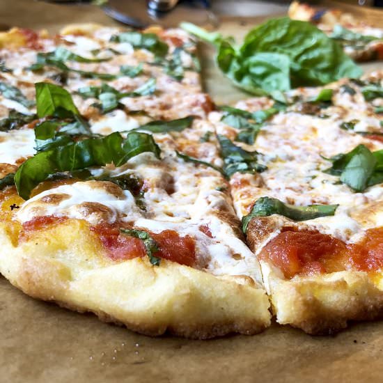 the best gluten-free pizza crust - Recipe photo by ahintofrosemary