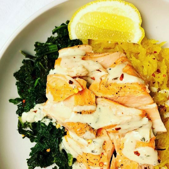 Light & Creamy Lemon Thyme Sauce - Recipe photo by Quisine Queen B