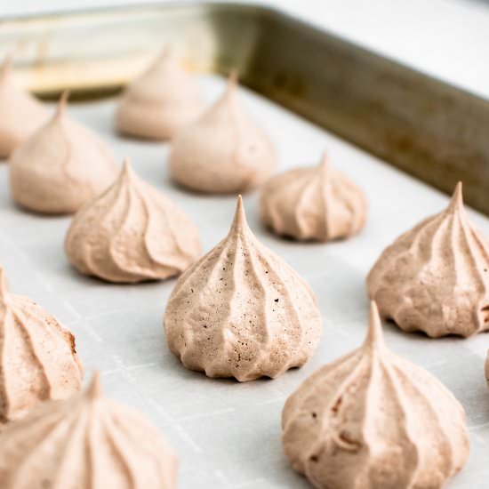 Chocolate Meringue Cookies - Recipe photo by FoodFolksandFun