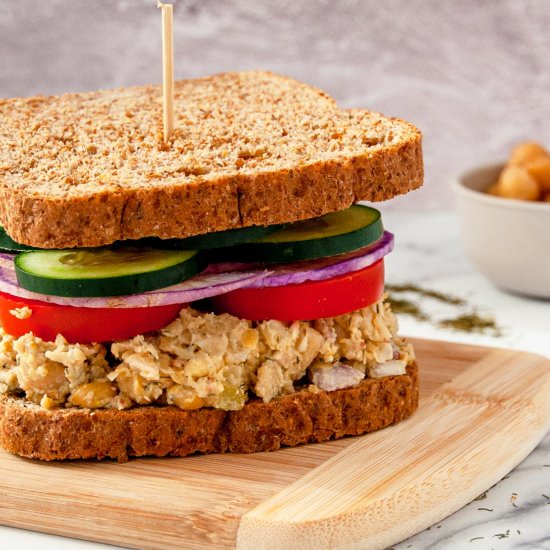 Vegan Chickpea Salad Sandwich - Recipe photo by Plant-Powered Cooking