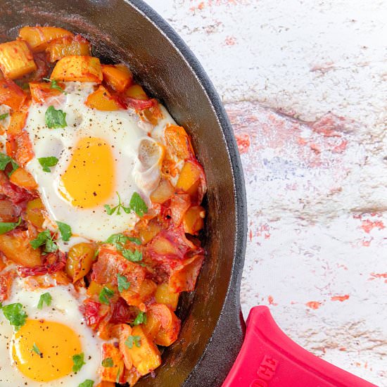 Pisto Manchego with a Twist - Recipe photo by Bloody Mary Obsessed