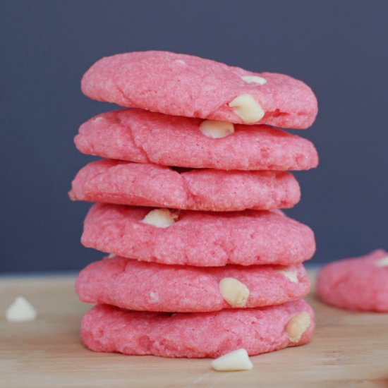Strawberry Milkshake Cookies - Recipe photo by Food Meanderings