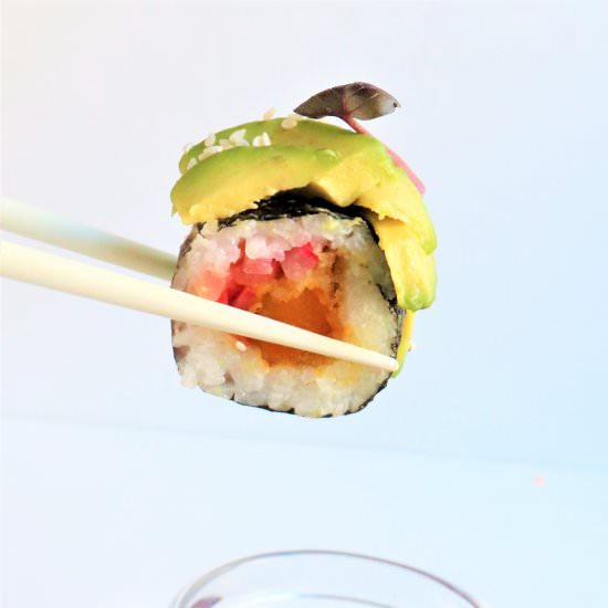 Squash Tempura Vegan Sushi Roll - Recipe photo by veryveganval