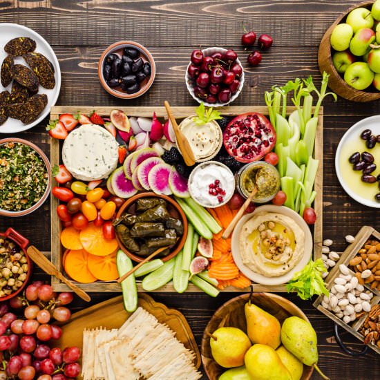 Vegan Appetizer Board - Recipe photo by Spoonabilities