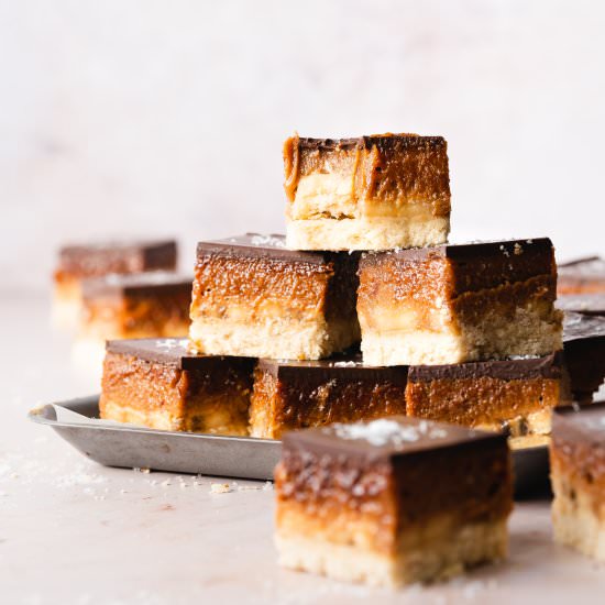 Banoffee Millionaires Shortbread - Recipe photo by addictedtodates