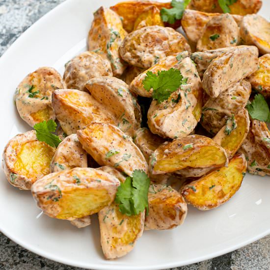 Crispy Dipped Wedges - Recipe photo by Flaevor