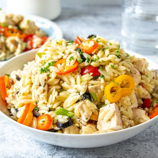 Orzo Chicken Salad - Recipe photo by BeyondtheCoop