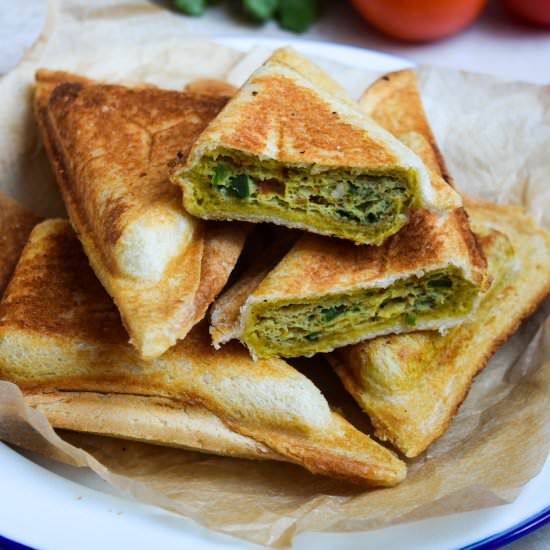 Bombay Omelette Toasties - Recipe photo by missrachelphipps