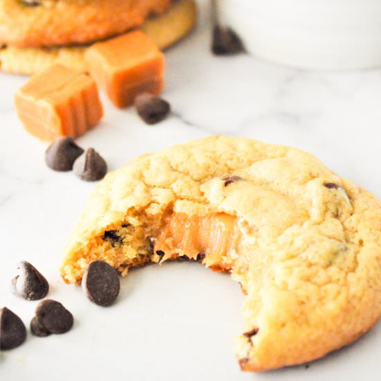 Chocolate Chip Caramel Cookies - Recipe photo by bittersideofsweet