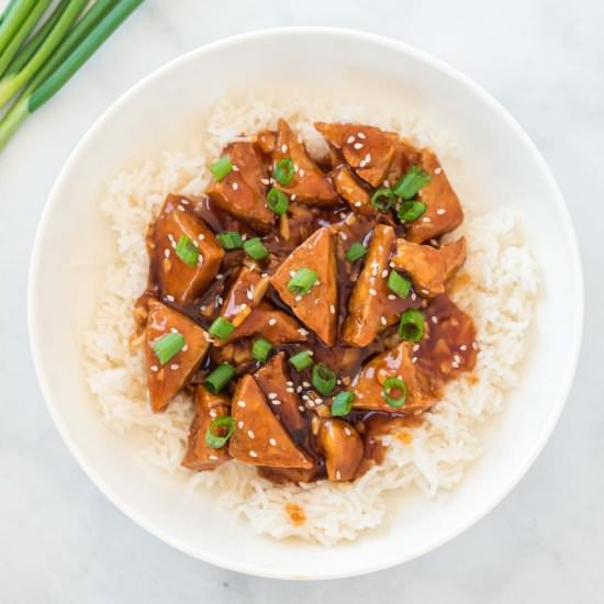 Teriyaki Tofu - Recipe photo by buildyourbite