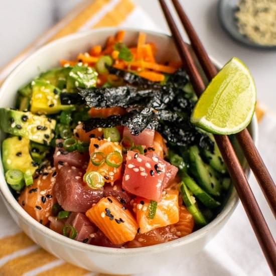 Whole30 Poke Bowls - Recipe photo by CarolynsCooking