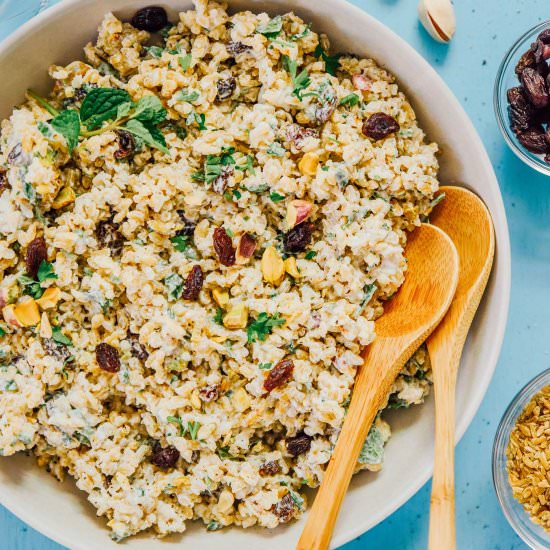 Mediterranean Freekeh Salad - Recipe photo by liveeatlearn