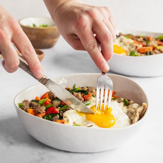 Sweet Potato Breakfast Bowl - Recipe photo by bake and bacon