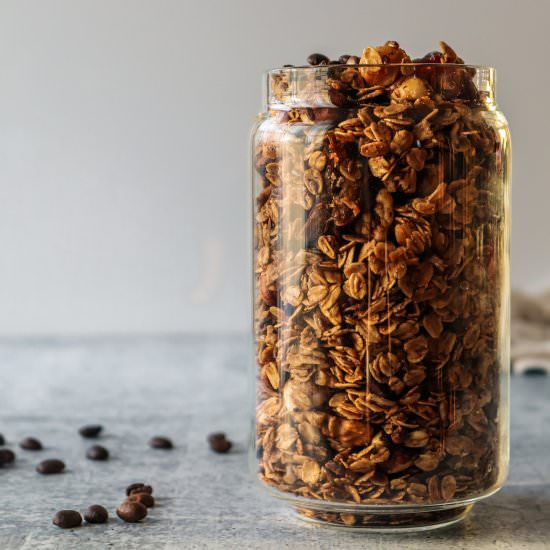 Coffee and Cacao Granola - Recipe photo by thedanareneeway
