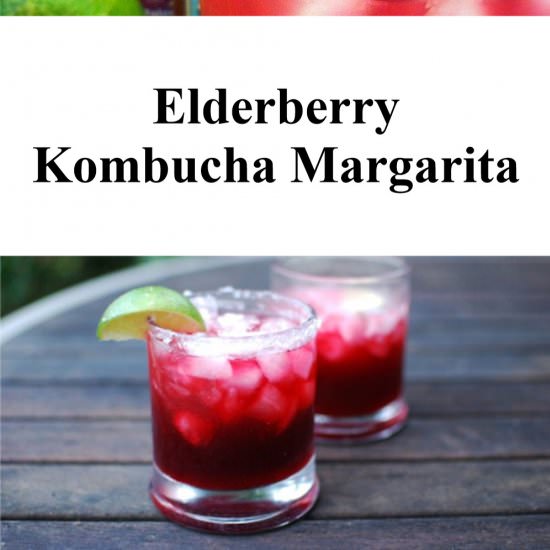 Elderberry Kombucha Margarita - Recipe photo by geekola