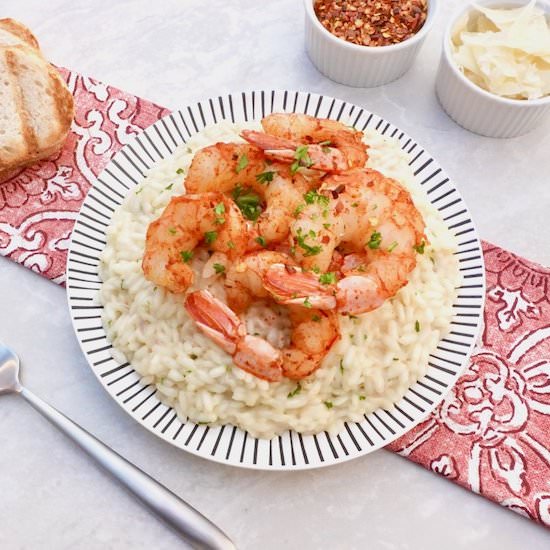 Roasted Shrimp Risotto - Recipe photo by anothertablespoon