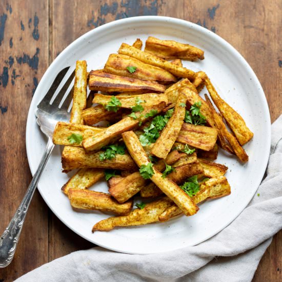 Curried Parsnips - Recipe photo by veggie desserts