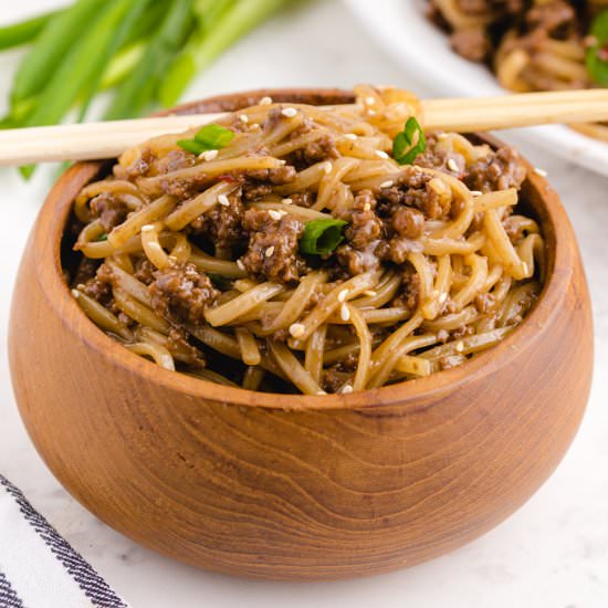 Mongolian Beef and Noodles - Recipe photo by shauna@thebestblogrecipes