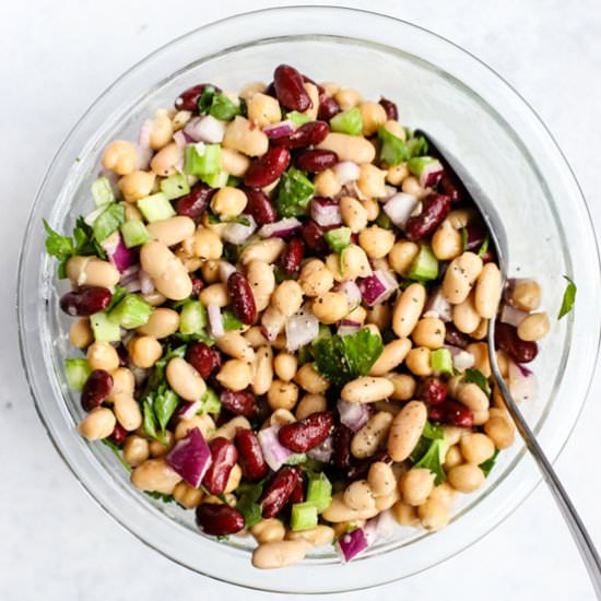 Modern Three Bean Salad - Recipe photo by rootsandradishes