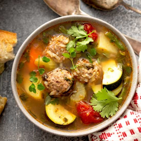 Mexican Albondigas Soup - Recipe photo by Lemon blossoms