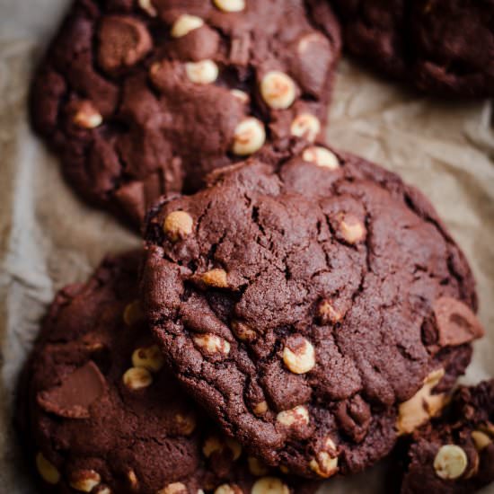 Triple Chocolate Cookies - Recipe photo by tiffinandteaofficial