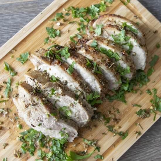 Roasted pork tenderloin - Recipe photo by foodmakesmehappy