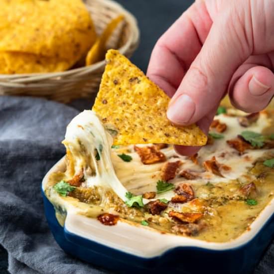 Baked Bacon Cheese Chile Dip - Recipe photo by garlic and zest