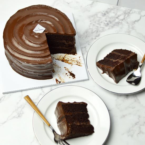 Moist Steamed Chocolate Cake - Recipe photo by Jaja Bakes