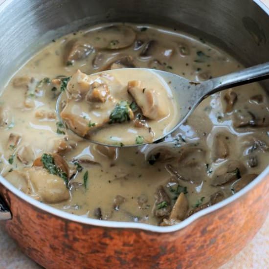mushroom sauce - Recipe photo by Cuisine Fiend