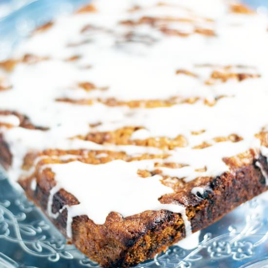 Swede (rutabaga) and ginger cake - Recipe photo by Mandy Sneaky Veg