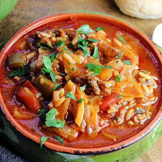Stuffed Cabbage Soup - Recipe photo by agoudalife