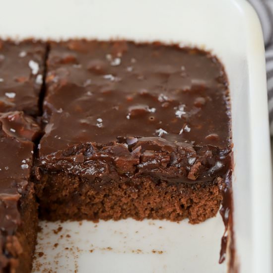 Small Chocolate Sheet Cake - Recipe photo by Celebrating Sweets