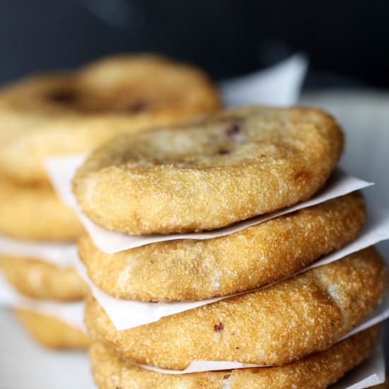 Fried Sticky Rice Cake - Recipe photo by adailyfood
