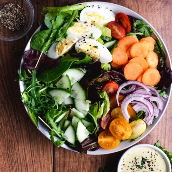 Peppery Leaf Salad with Salad Cream - Recipe photo by Cakes By Chichi