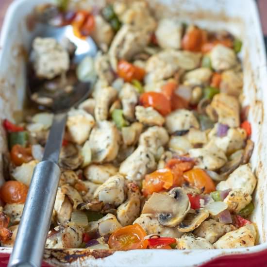 Baked Chicken And Mixed Vegetables - Recipe photo by neilshealthymeals