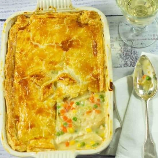 Easy Chicken and Vegetable Pie - Recipe photo by Apply to Face Blog