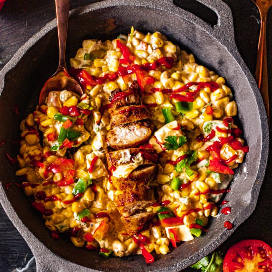 Spicy Hot Creamed Corn with Crispy - Recipe photo by Surup