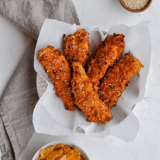 Crispy Teriyaki Chicken Tenders - Recipe photo by Macaroniebites