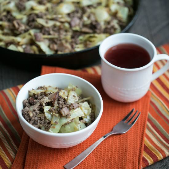 Cabbage Stir Fry Skillet Dish - Recipe photo by littlebitrecipes