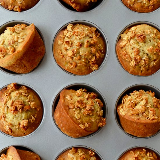 Banana Granola Muffins - Recipe photo by justataste