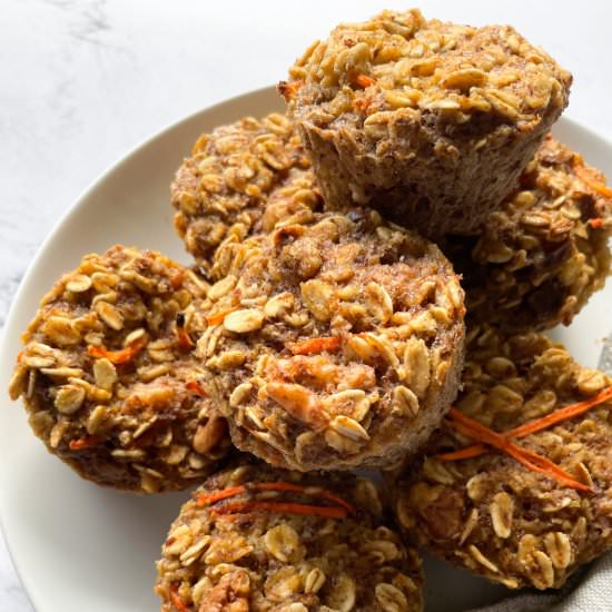 Carrot Cake Baked Oatmeal Cups - Recipe photo by frozen_bananas_