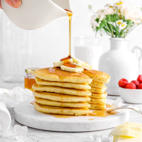 Homemade Buttermilk Pancakes - Recipe photo by bakerstable