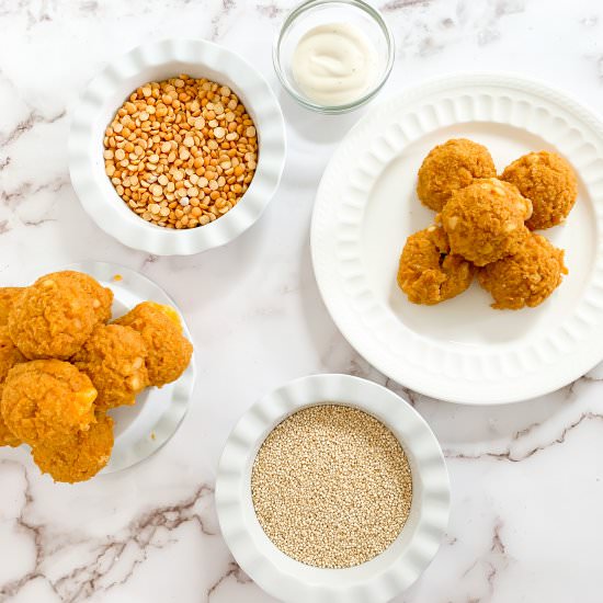 Cheesy Quinoa Veggie Nuggets - Recipe photo by Elle Jay at Home