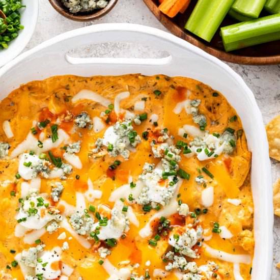 Buffalo Chicken Dip - Recipe photo by Jessica Gavin