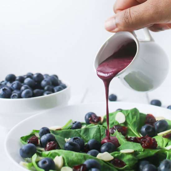 Creamy Blueberry Salad Dressing - Recipe photo by whenavagabondcooks