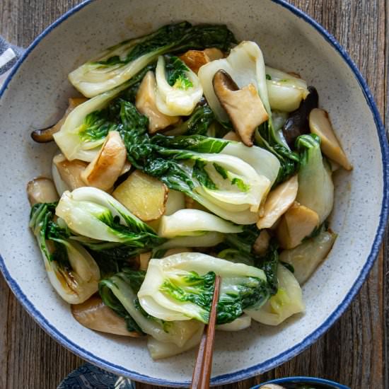 Easy Stir-Fry Bok Choy - Recipe photo by WoonHeng