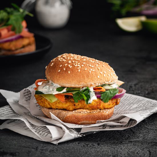 Vegan Tandoori Chicken Sandwich - Recipe photo by Liv Vegan Strong
