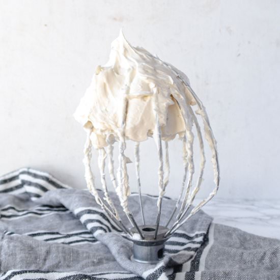 Vegan Swiss Meringue Buttercream - Recipe photo by Loud Bowl