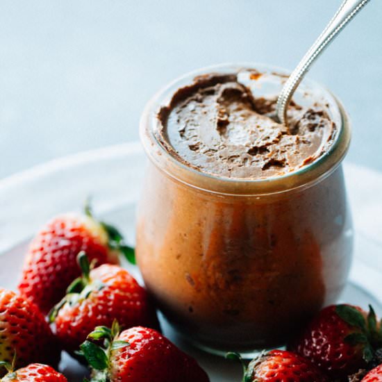 vegan nutella mousse - Recipe photo by Aegean Delight