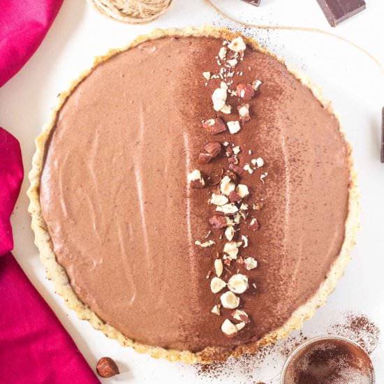 Hazelnut Chocolate Mousse Tart - Recipe photo by Blondie-ish at kitchen